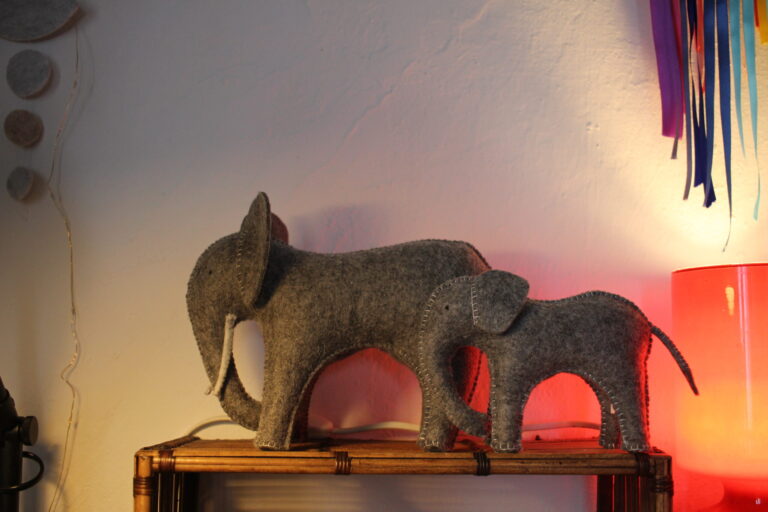 Prozess der Herstellung einer Filzfigur