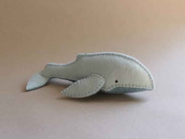 Blauwal-Baby aus Filz