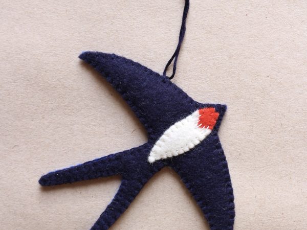 Small felt swallow
